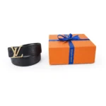 Elegant Black Leather Belt – Premium Craftsmanship - Image 3