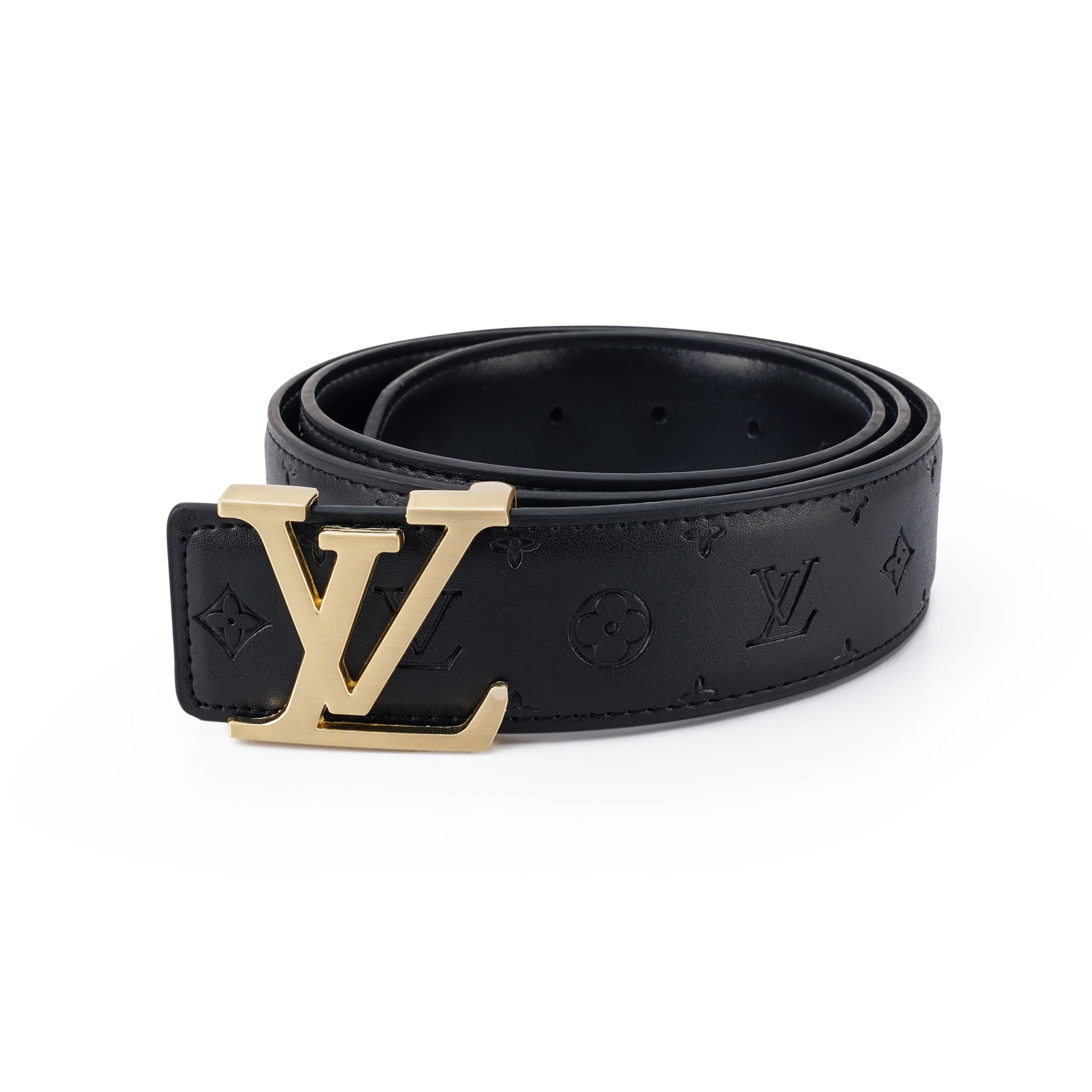 D09 Elegant Black Leather Belt – Premium Craftsmanship - Image 2