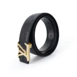 Elegant Black Leather Belt – Premium Craftsmanship