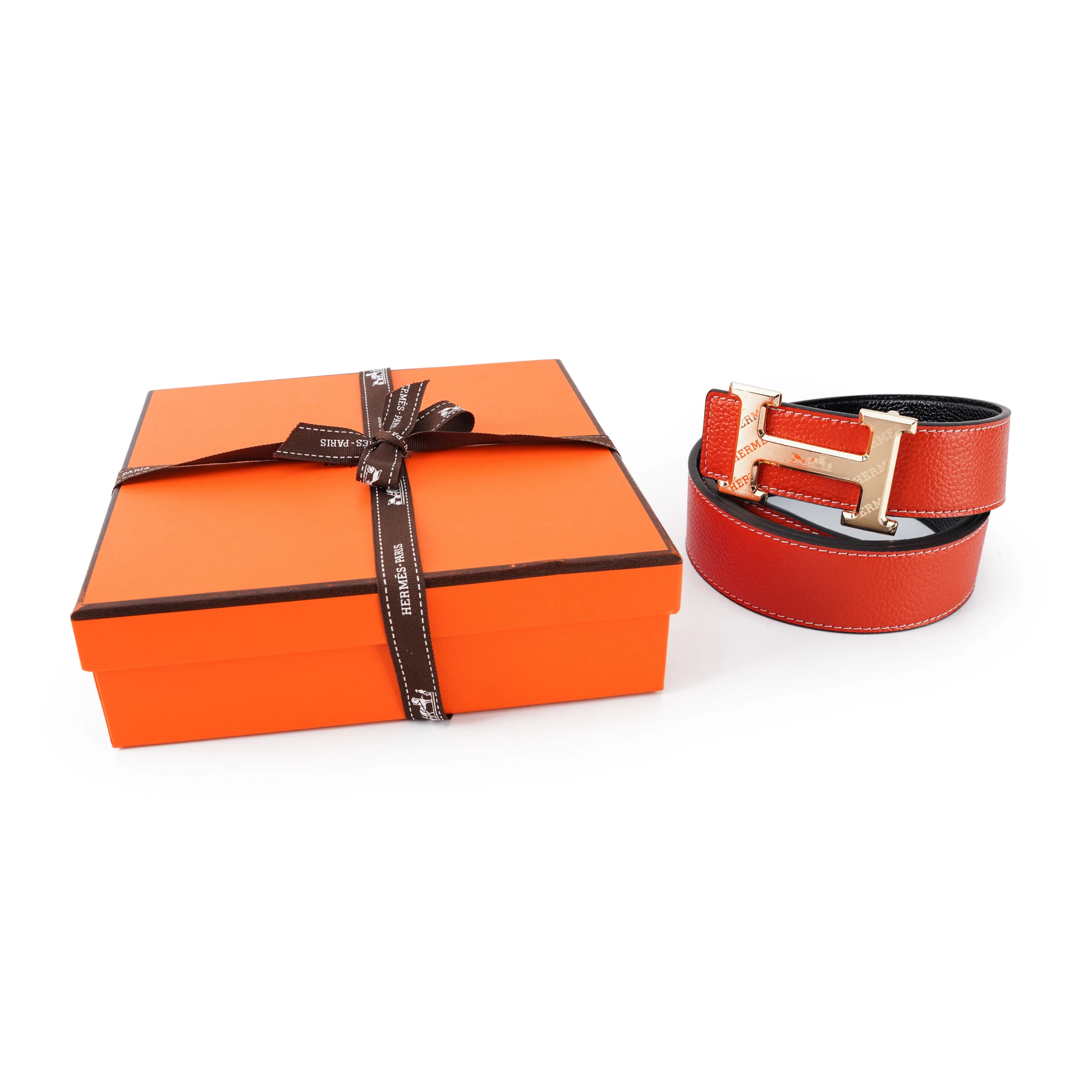 D22 Luxury Designer Reversible Leather Belt - Image 3