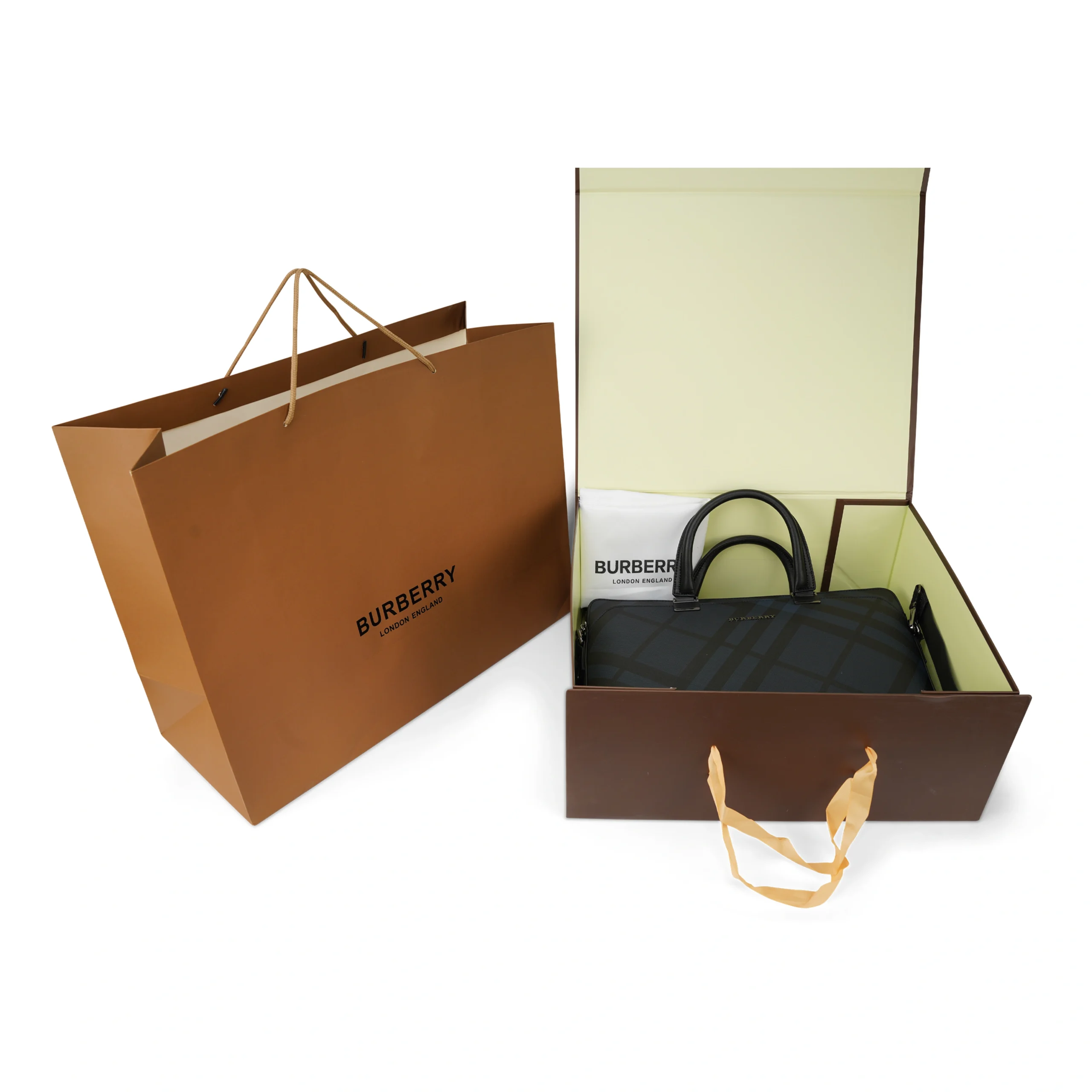 D71 Premium Checkered Business Bag – Sleek & Professional - Image 4