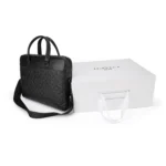 Luxury Executive Leather Laptop Bag - Image 3