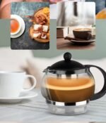 RAF Electric Kettle Set - Stainless Steel & Glass Tea Pot Combo (2.2L) - Image 4