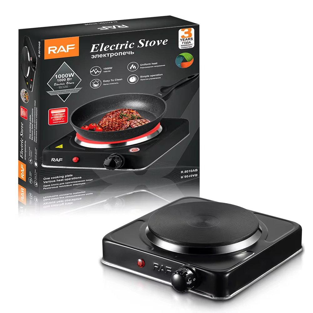 IMG_3042 RAF Electric Stove - Single Burner Solid Plate Hot Plate (Black) - Image 4