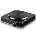 RAF Electric Stove - Single Burner Solid Plate Hot Plate (Black) - Image 2