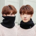 Unisex Winter Thermal Neck Warmer - Soft Fleece Face Cover Scarf (Black) - Image 3
