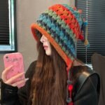 Handmade Crochet Multicolor Winter Hat - Warm Knitted Boho Beanie Cap - Image 2