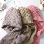 Pink Knitted Hood & Scarf Combo - Image 4
