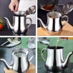 Oil Kettle Oil Pot Stainless Steel 410 Ml - ছবি 3