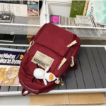 Shimeihu Premium Red School & Travel Backpack - ছবি 2