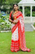 Chanderi Silk with Blouse - ছবি 3